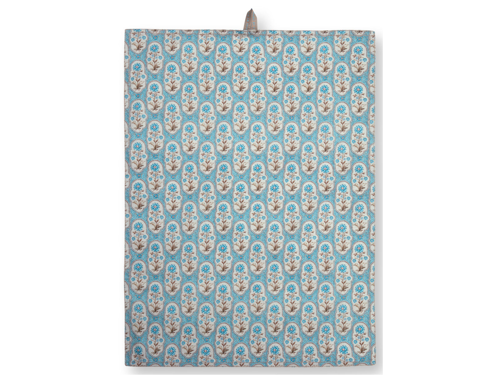 PIP STUDIO Blooming Tales Bustani-Pashmina Khaki-Blue Geschirrtuch 50x70cm Set2 Freisteller2
