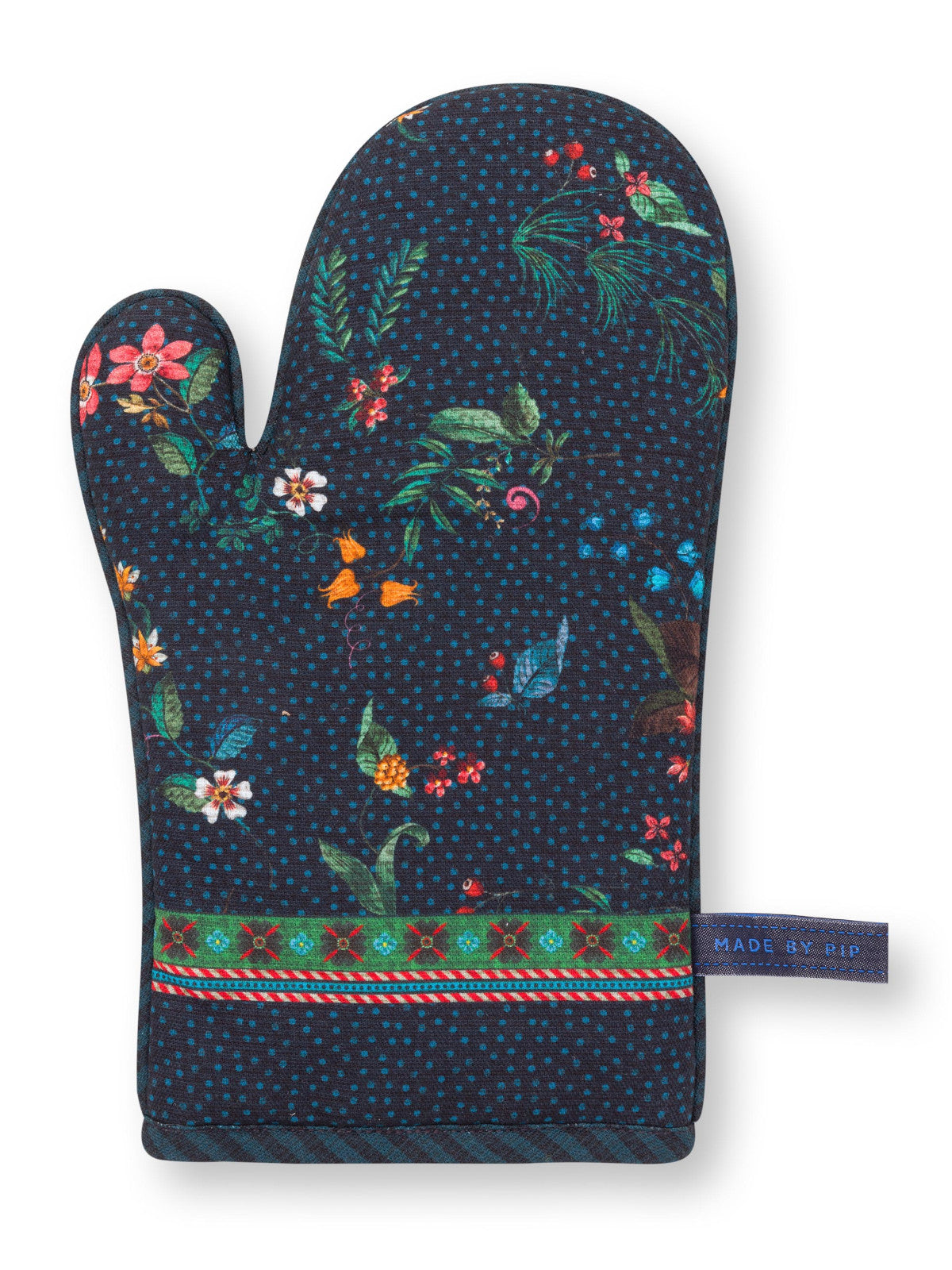 PIP STUDIO Berry Blues Ofenhandschuh blau 29x15cm Freisteller 2