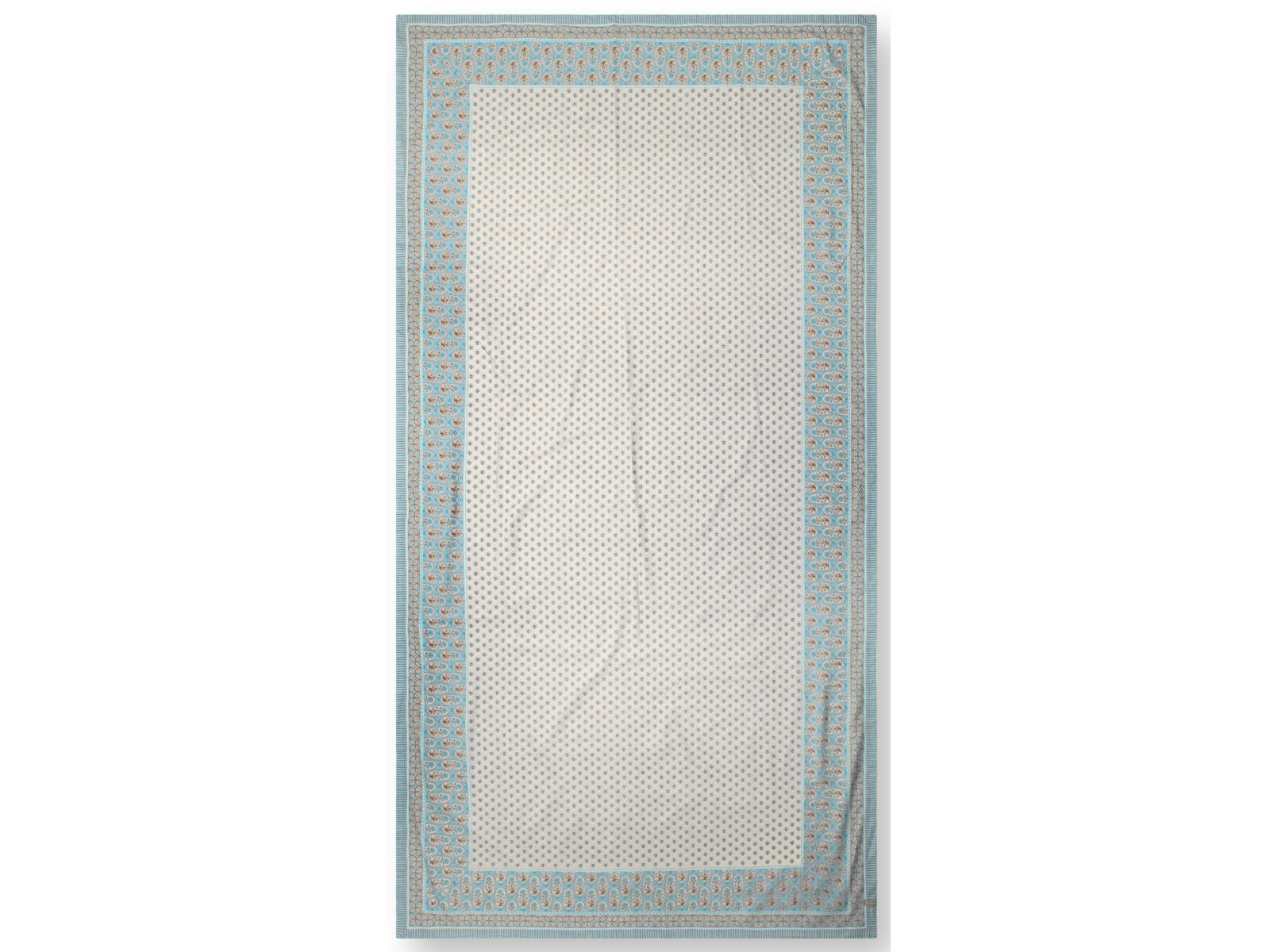 PIP STUDIO Blooming Tales Khaki-Blue Tischdecke 150x300cm Freisteller2