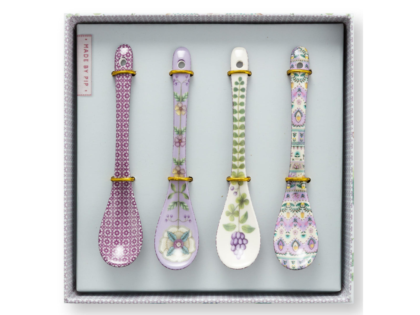 PIP STUDIO Lily&Lotus Lilac Teelöffel 13cm Set4 Freisteller1