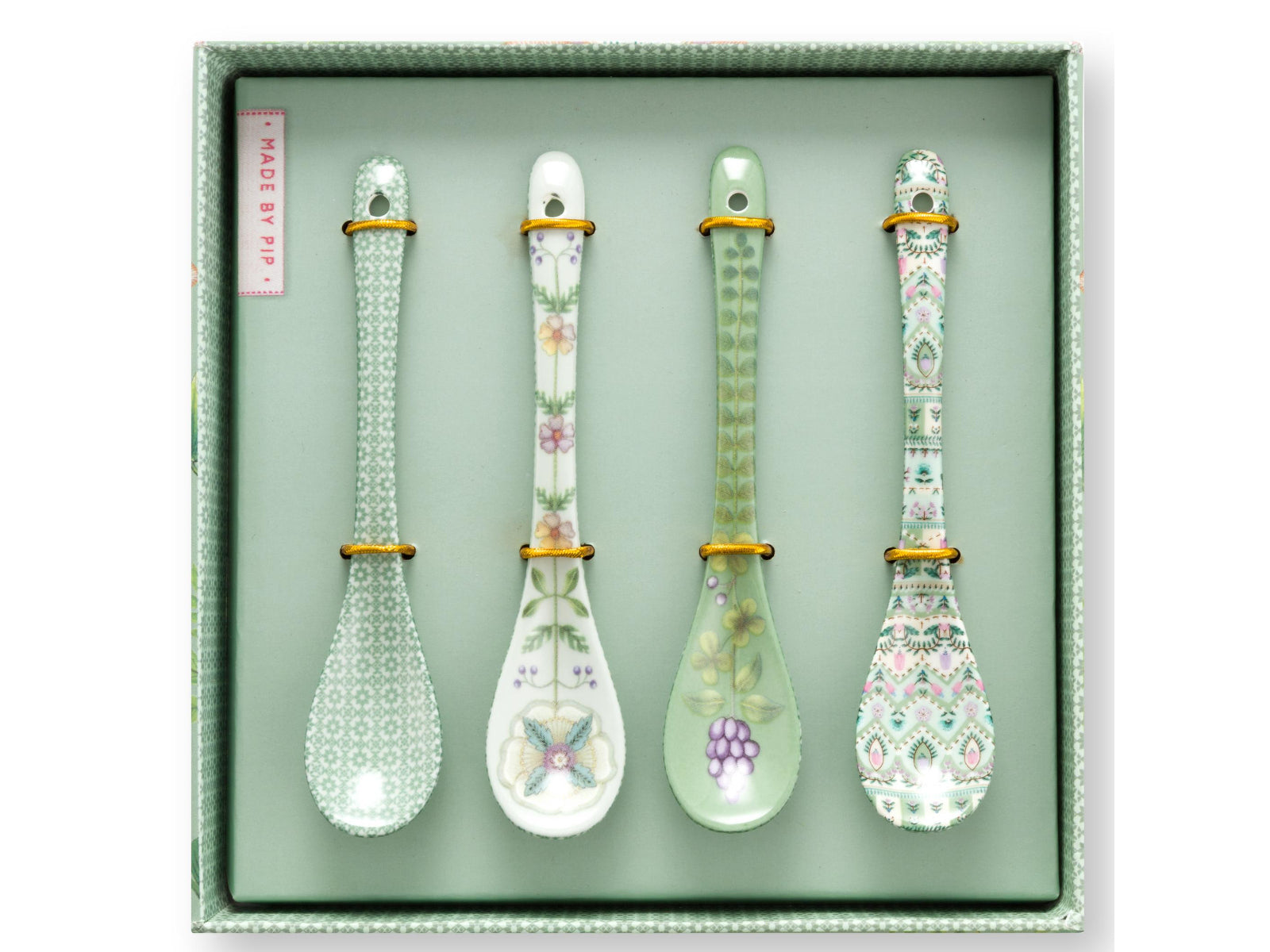 PIP STUDIO Lily&Lotus Light Green Teelöffel 13cm Set4 Freisteller1