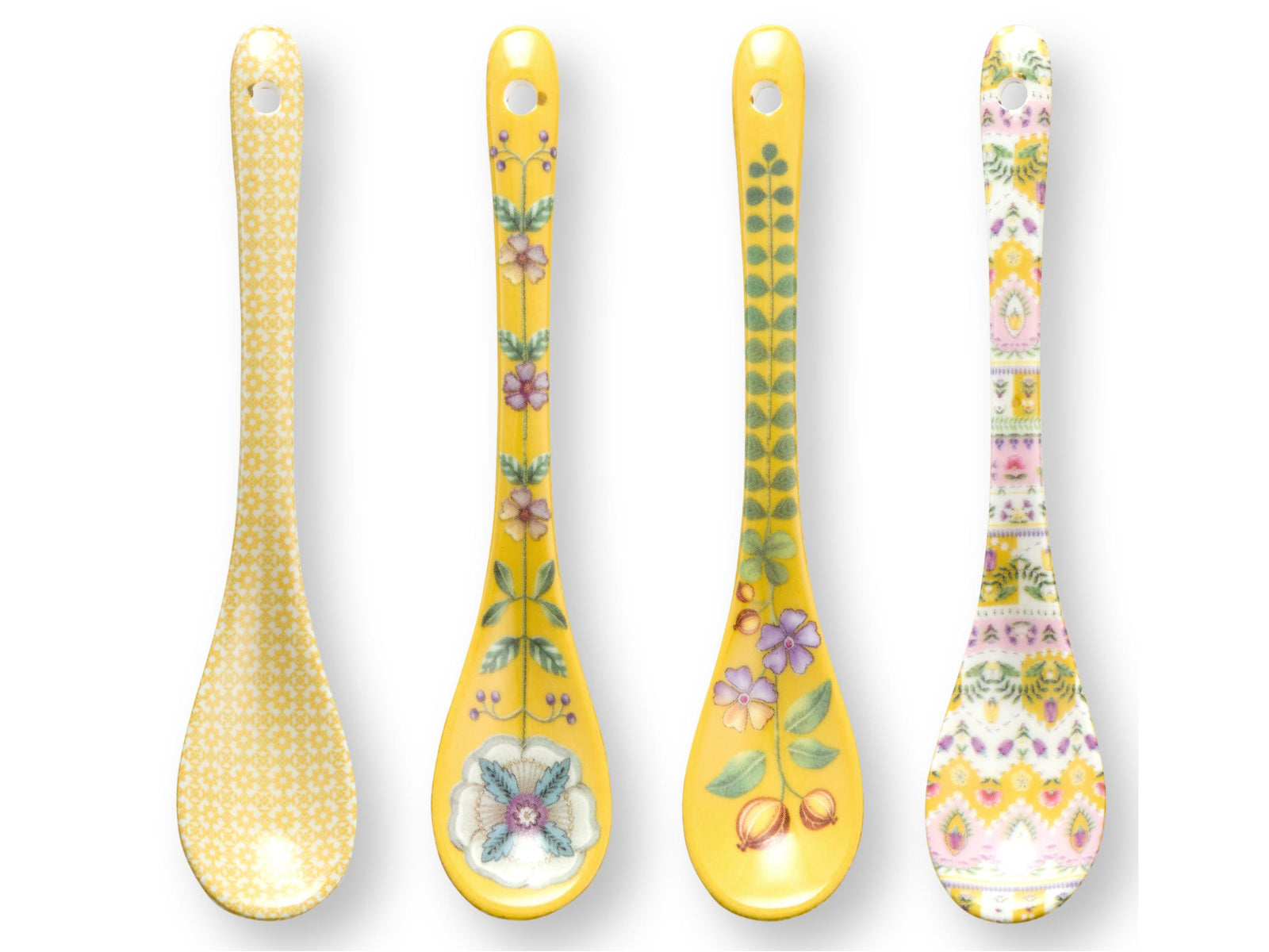 PIP STUDIO Lily&Lotus Yellow Teelöffel 13cm Set4 Freisteller2