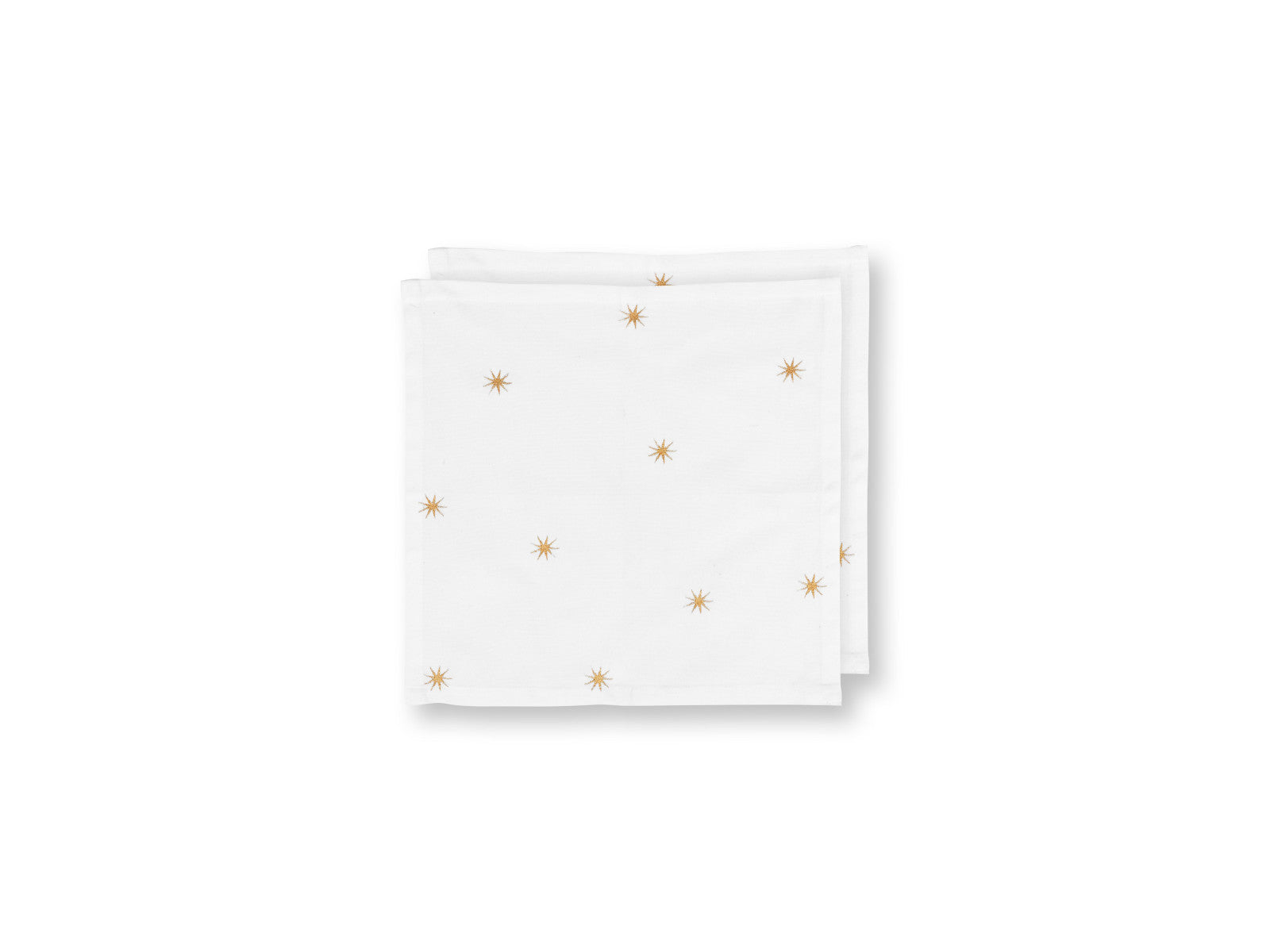 PIP STUDIO Dot Delight Servietten mit Stickerei Sterne gold 40x40cm Freisteller 1