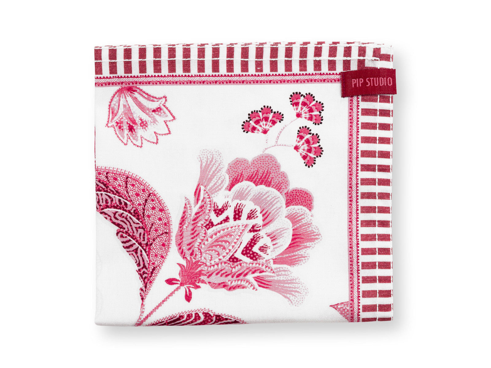 PIP STUDIO Royal Regal Flower Red Servietten 40x40cm Set4 Freisteller 3
