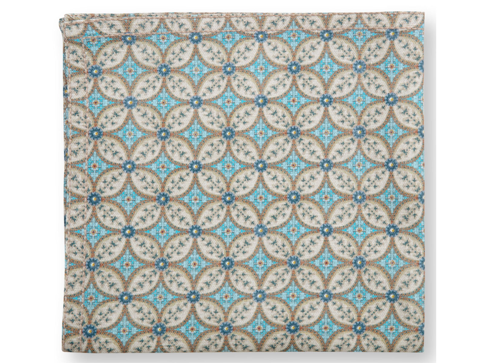 PIP STUDIO Blooming Tales Bustani Khaki-Blue Stoffservietten 40x40cm Set4 Freisteller4