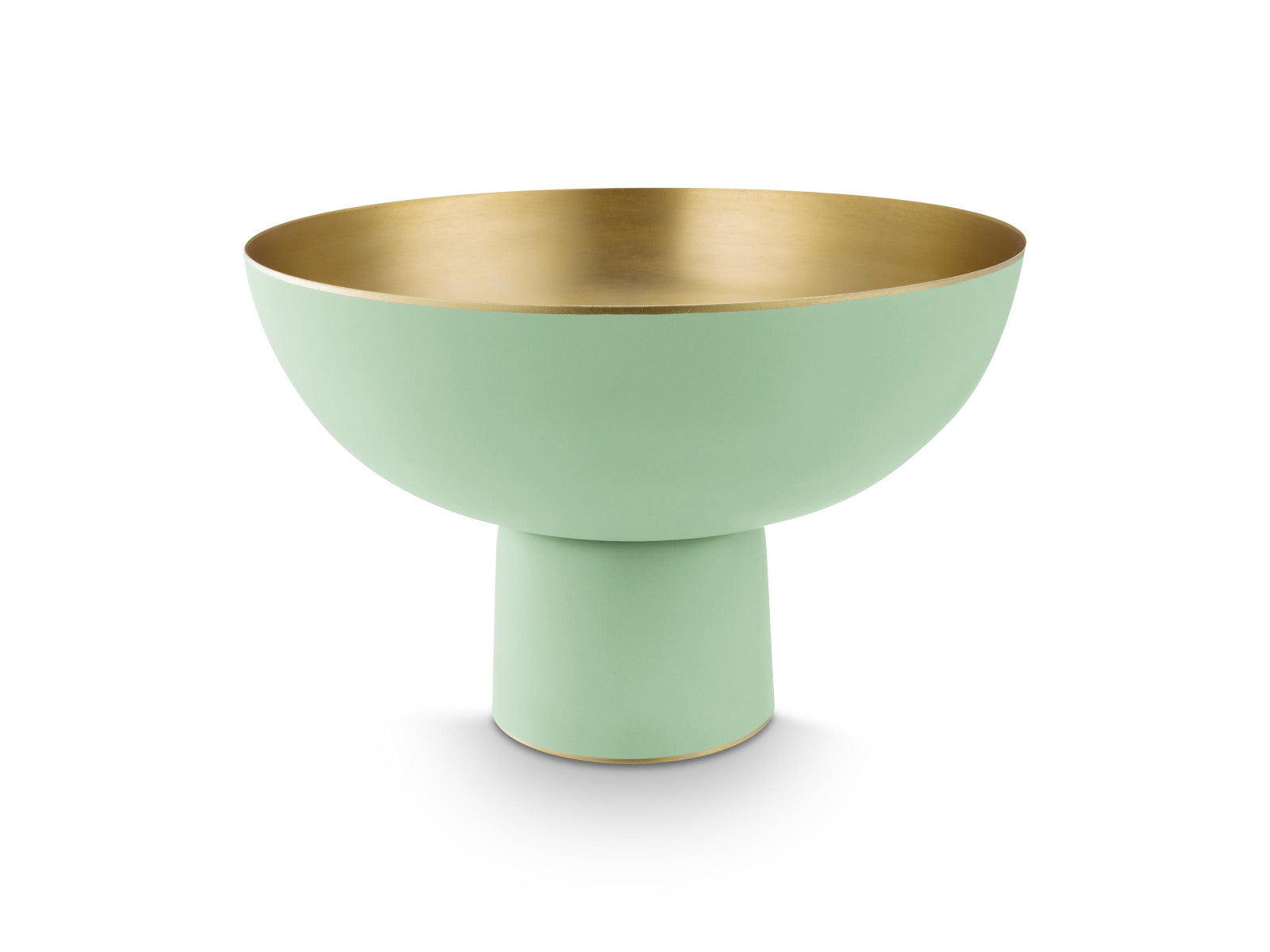 PIP STUDIO Matt Bright Green Schale Metall 30x20cm Freisteller 1