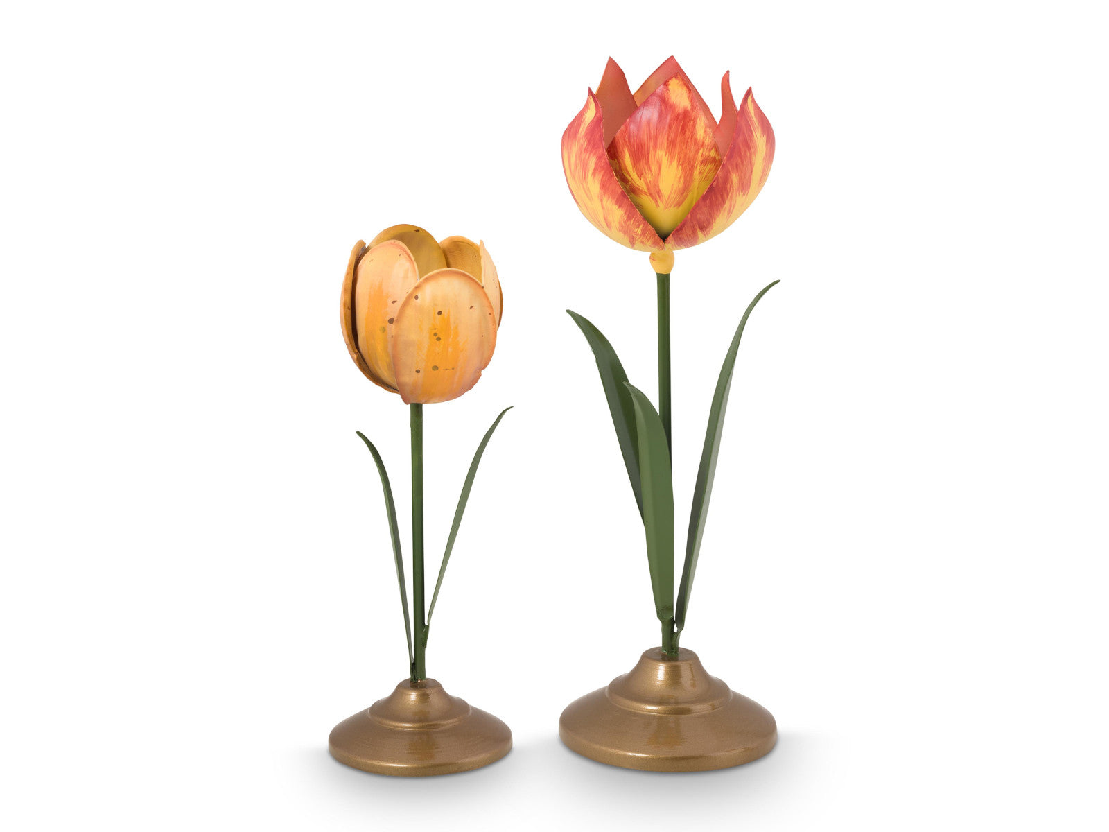 PIP STUDIO Metal Yellow Kerzenständer Set2 Freisteller 1