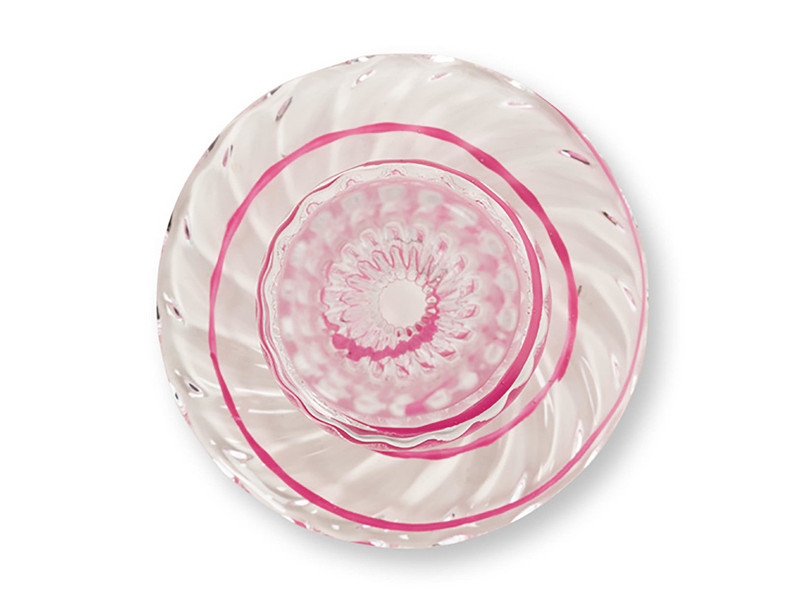 PIP STUDIO Swirl Pink Glas Kerzenständer 20cm Freisteller 3