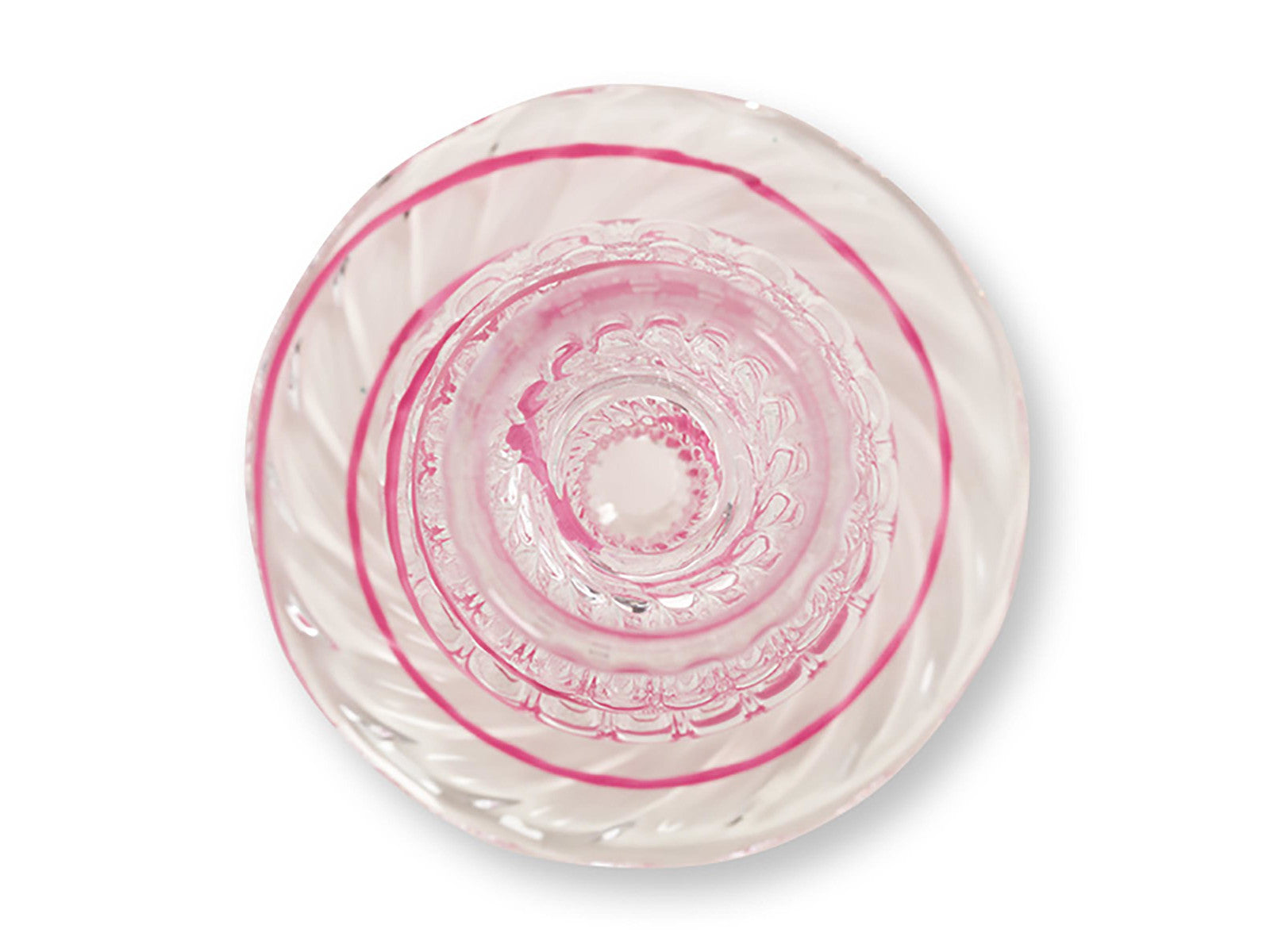 PIP STUDIO Swirl Pink Glas Kerzenständer 22cm Freisteller 3