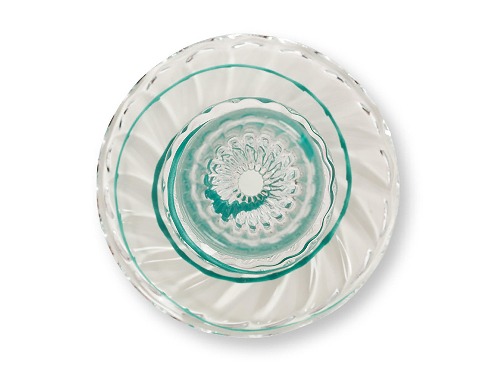 PIP STUDIO Swirl Light Blue Glas Kerzenständer 20cm Freisteller 3