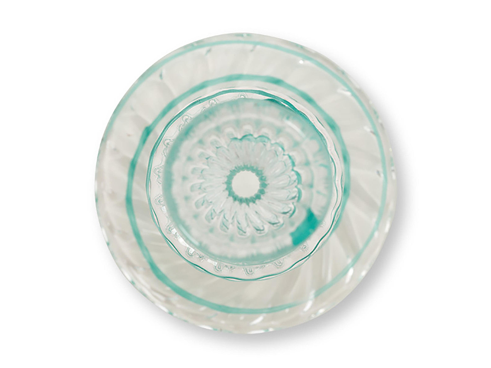 PIP STUDIO Swirl Light Blue Glas Kerzenständer 28cm Freisteller 3