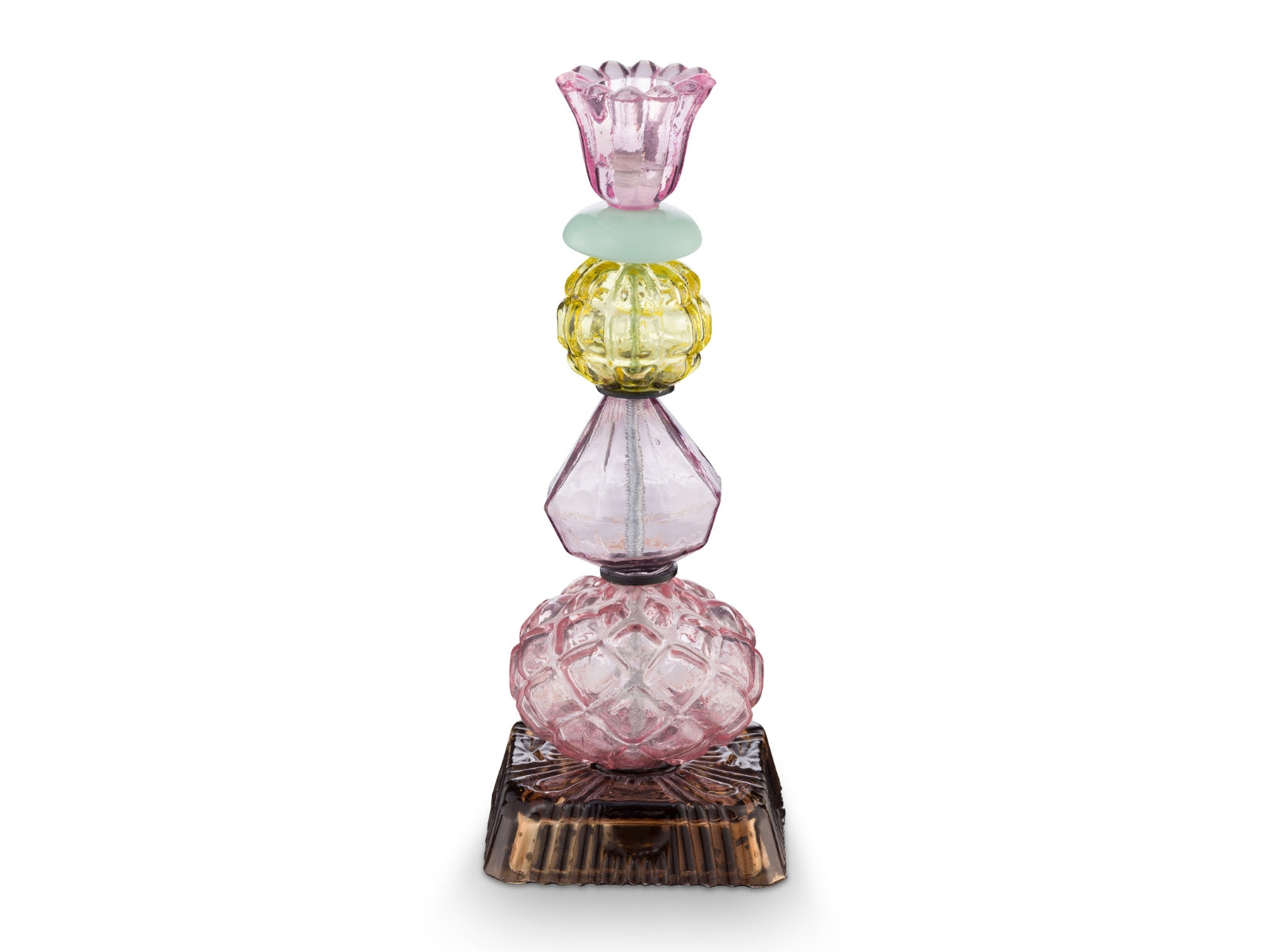 PIP STUDIO Glass Beads Kerzenhalter lila 23,5cm - Produktbild 1