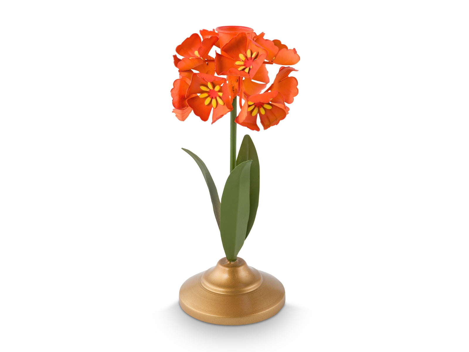 PIP STUDIO Metal Flower Kerzenhalter orange 22,5cm - Produktbild 1