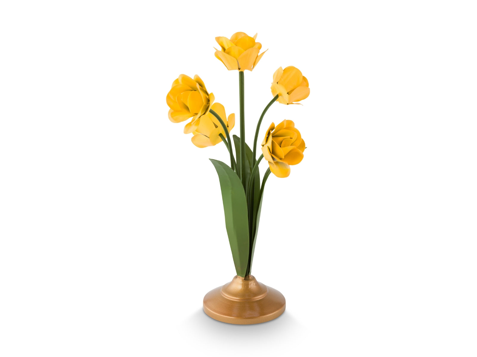 PIP STUDIO Metal Flower Kerzenhalter gelb 27,5cm - Produktbild 2