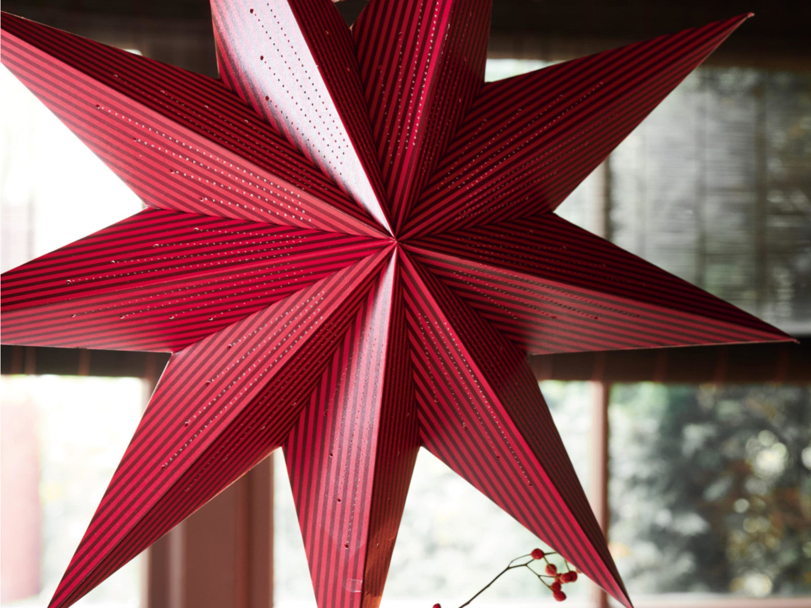 PIP STUDIO Christmas Weihnachtsstern dunkelrot 60cm Lifestyle 1