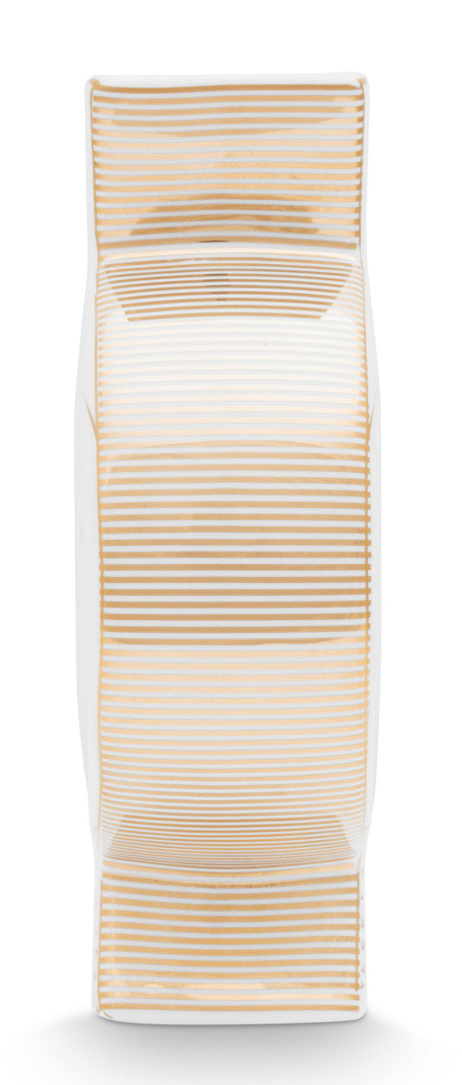 PIP STUDIO Royal Winter White Vase flach 16,5cm Freisteller