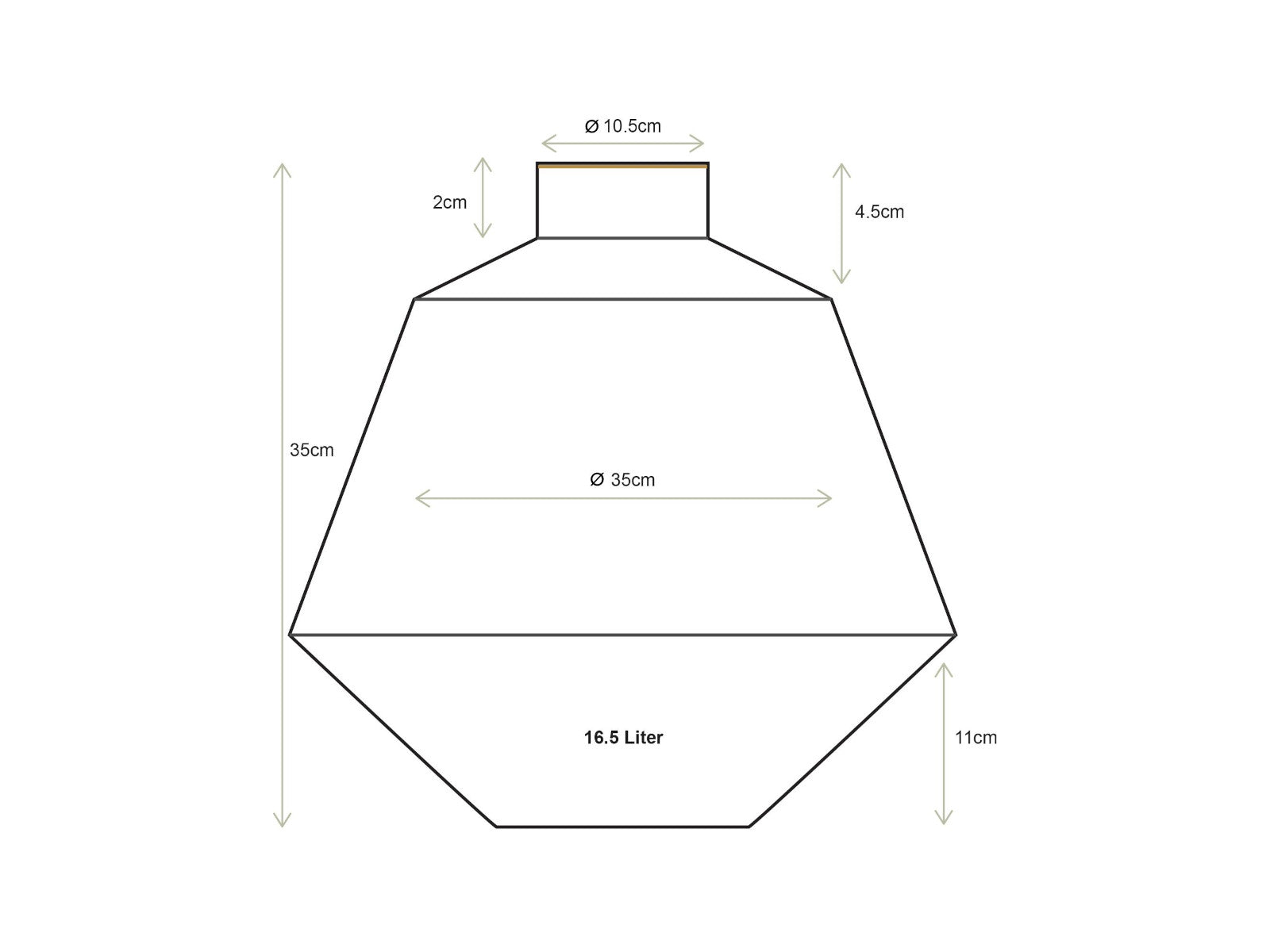 PIP STUDIO Vase Metall dunkelgrün 35cm Lifestyle 3