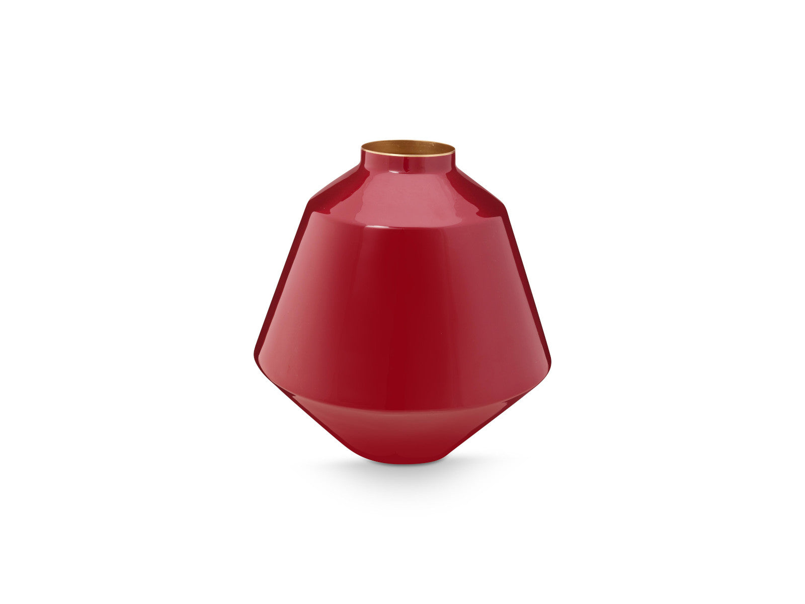 PIP STUDIO Vase Metall dunkelrot 35cm Freisteller 1