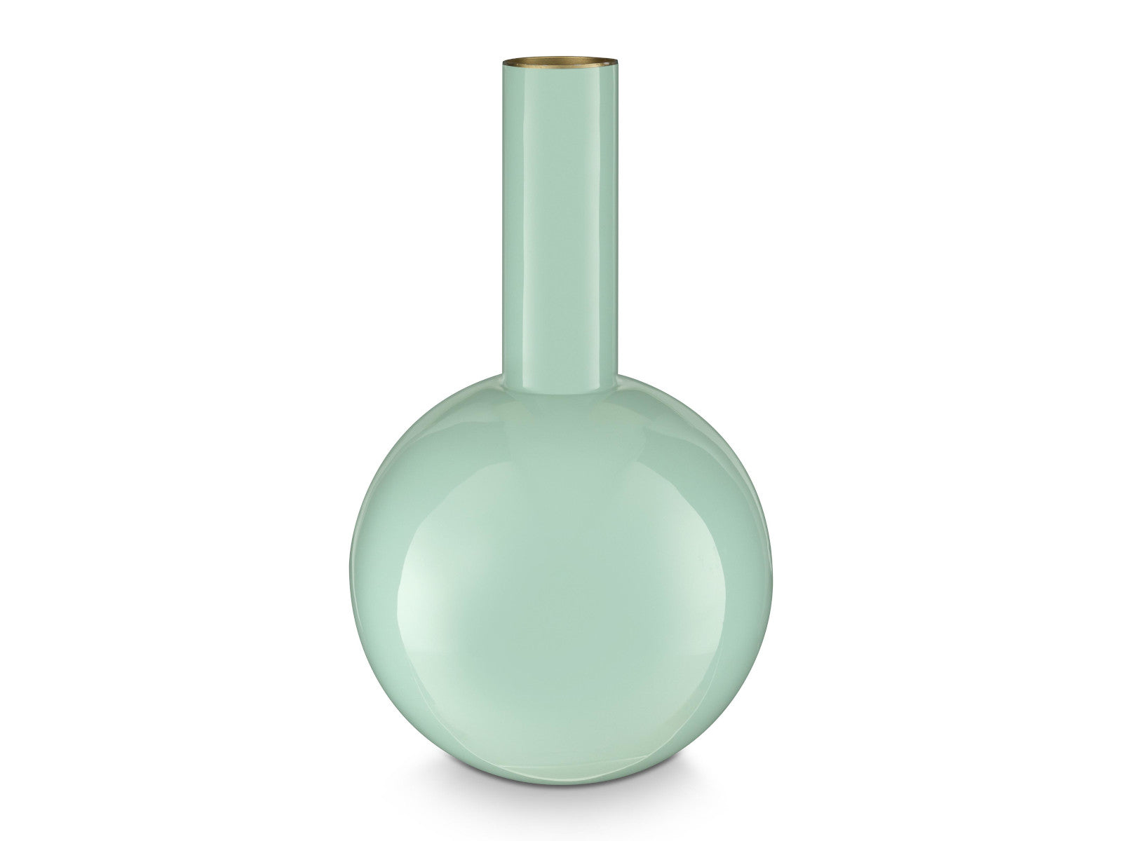 PIP STUDIO Vase Metal Medium Blue 19x33cm Freisteller 1