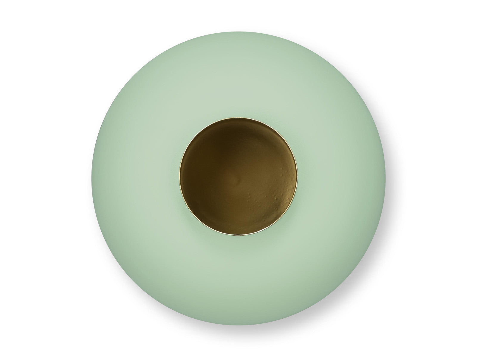 PIP STUDIO Matt Bright Green Vase Metal 23cm Freisteller 2