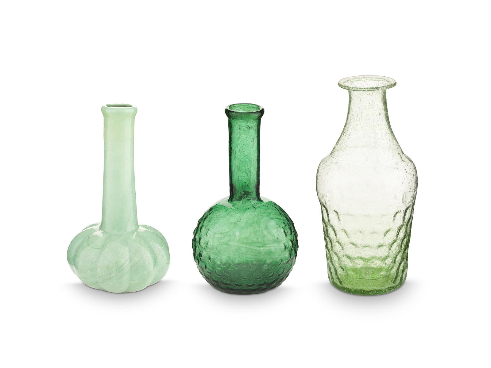 PIP STUDIO Vases Glass Soft Green Set3 Freisteller 1