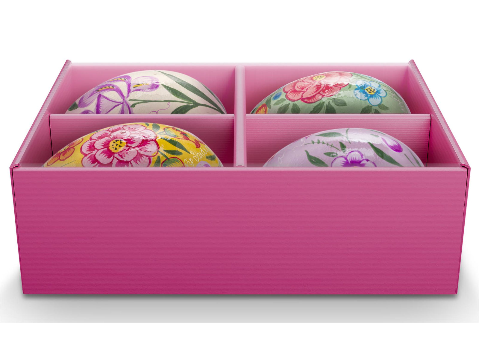 PIP STUDIO Lily&Lotus bemalte Dekoeier 5x7cm Set4 Freisteller2