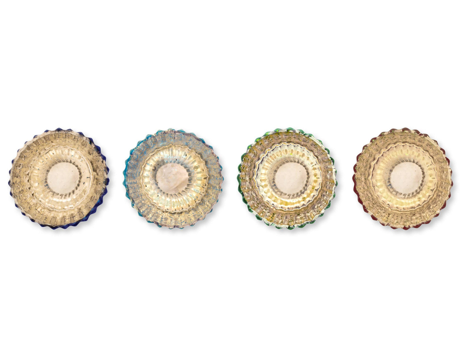 PIP STUDIO Love Birds Teelichthalter Glas blau 4er Set Freisteller 2