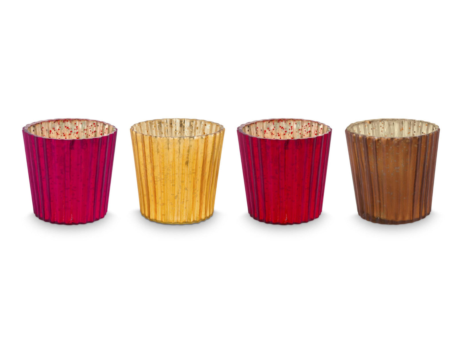 PIP STUDIO Love Birds Teelichthalter Glas rot 4er Set Freisteller 1