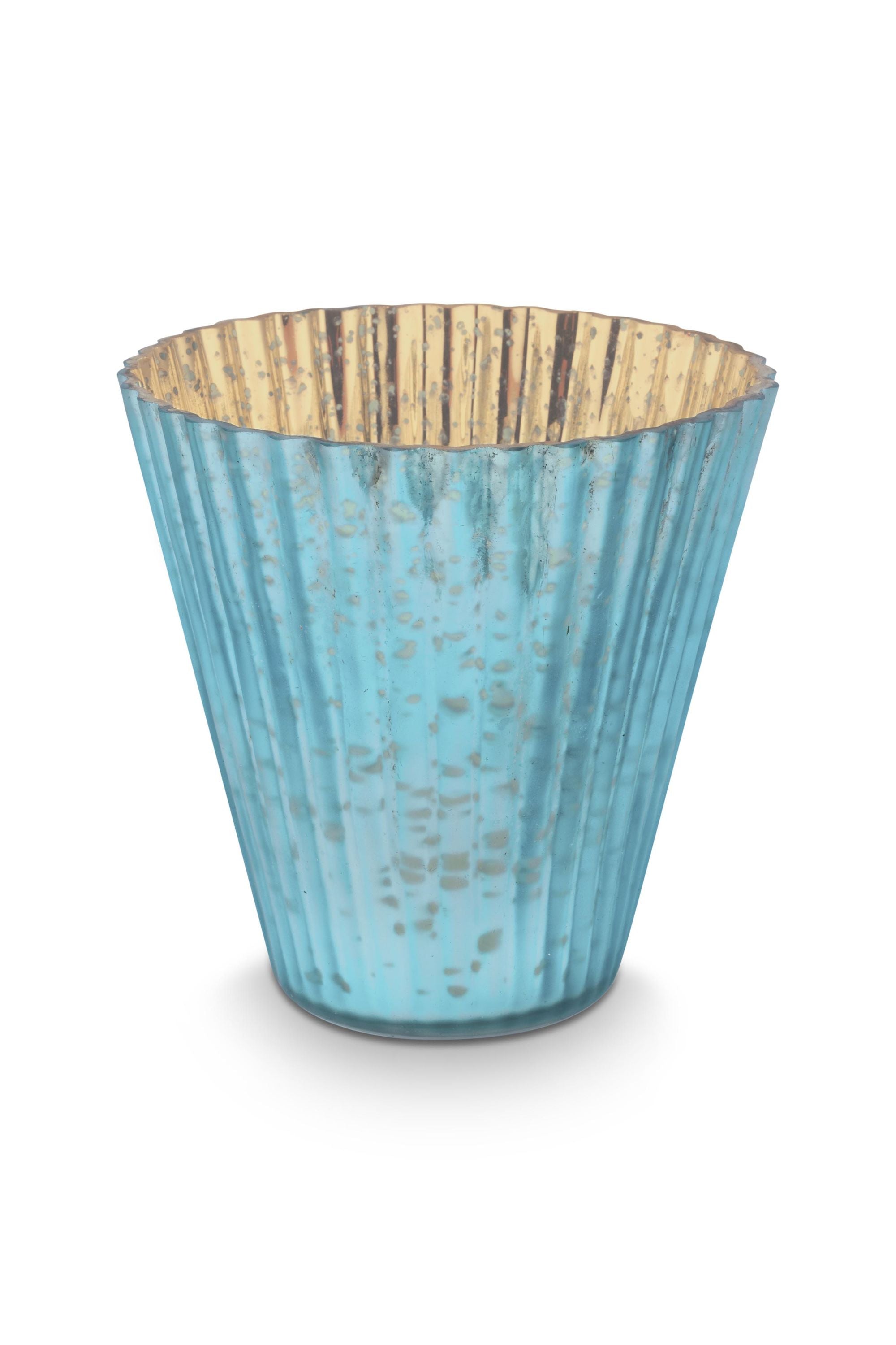 PIP STUDIO Love Birds Teelichthalter Glas blau 3er Set Freisteller 4