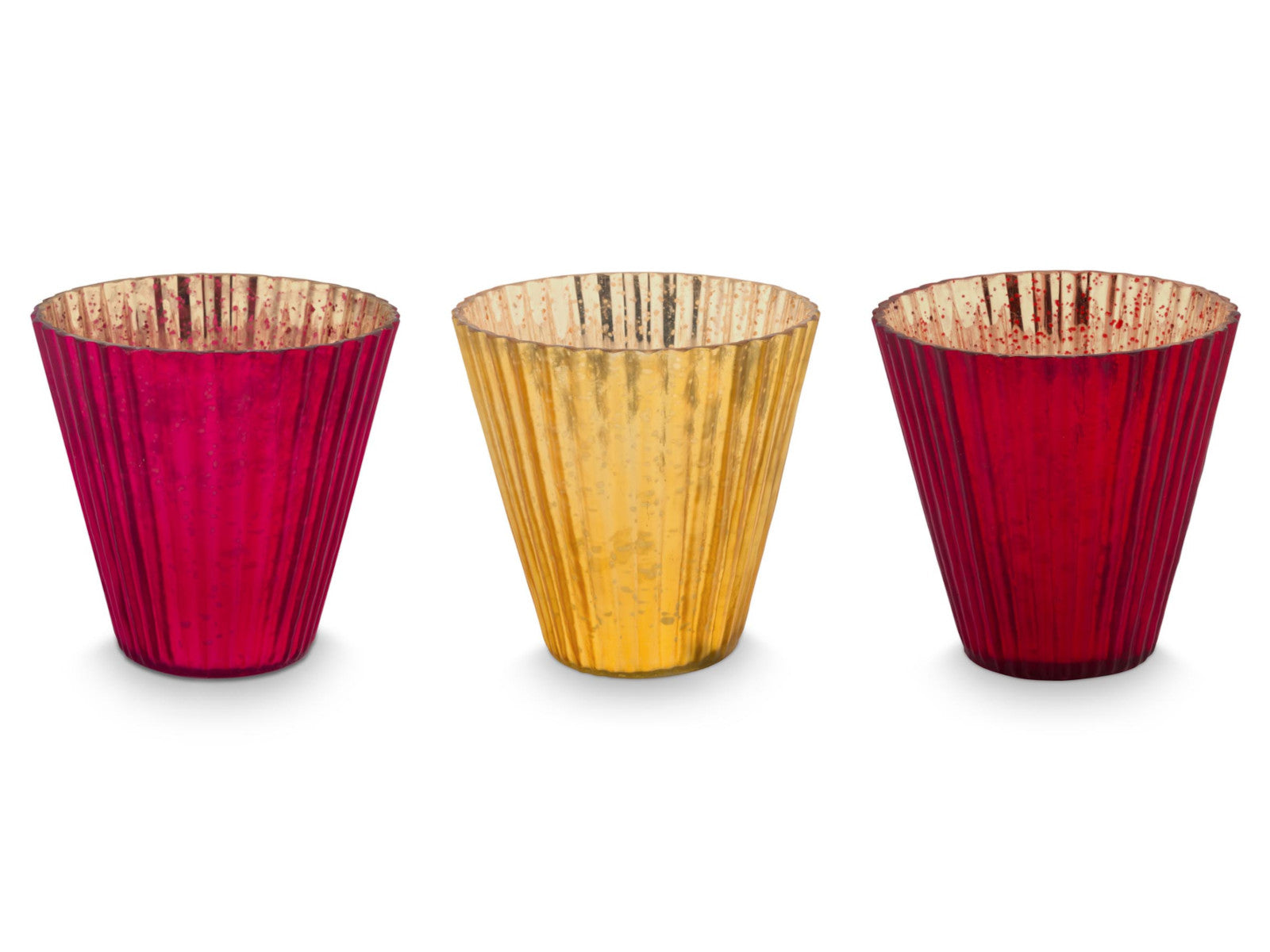 PIP STUDIO Love Birds Teelichthalter Glas rot 3er Set Freisteller 1