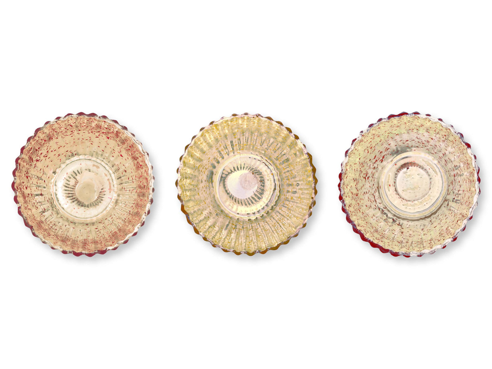 PIP STUDIO Love Birds Teelichthalter Glas rot 3er Set