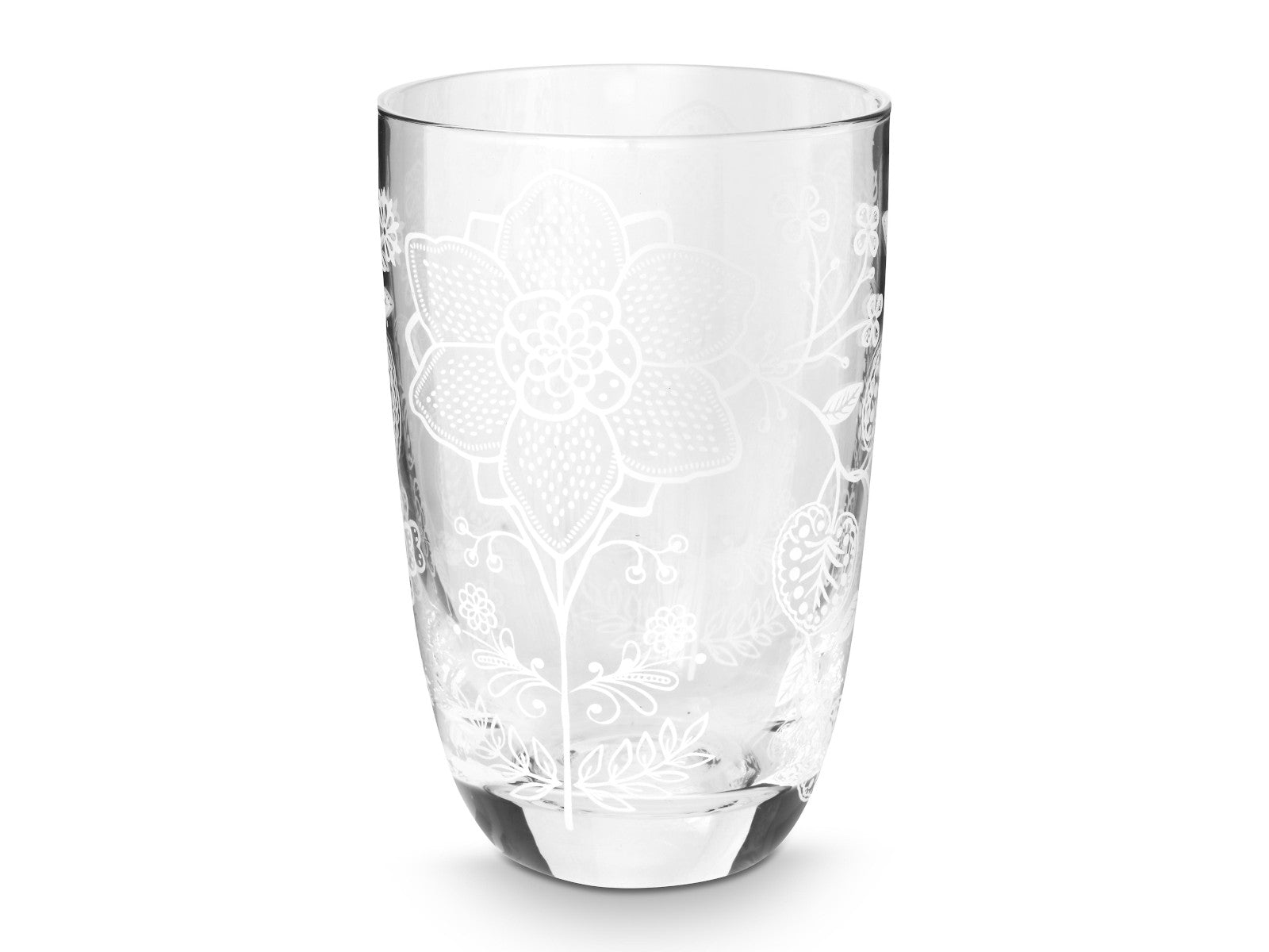 PIP STUDIO Flower White Longdrinkglas 400ml Set2 Freisteller 3