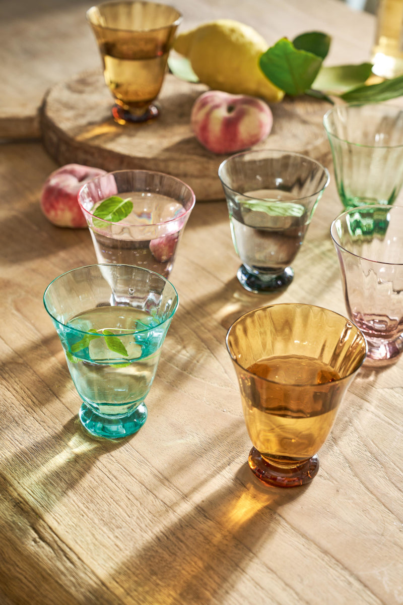 PIP STUDIO Tulip Purple Wasserglas lila 0,28l Lifestyle2