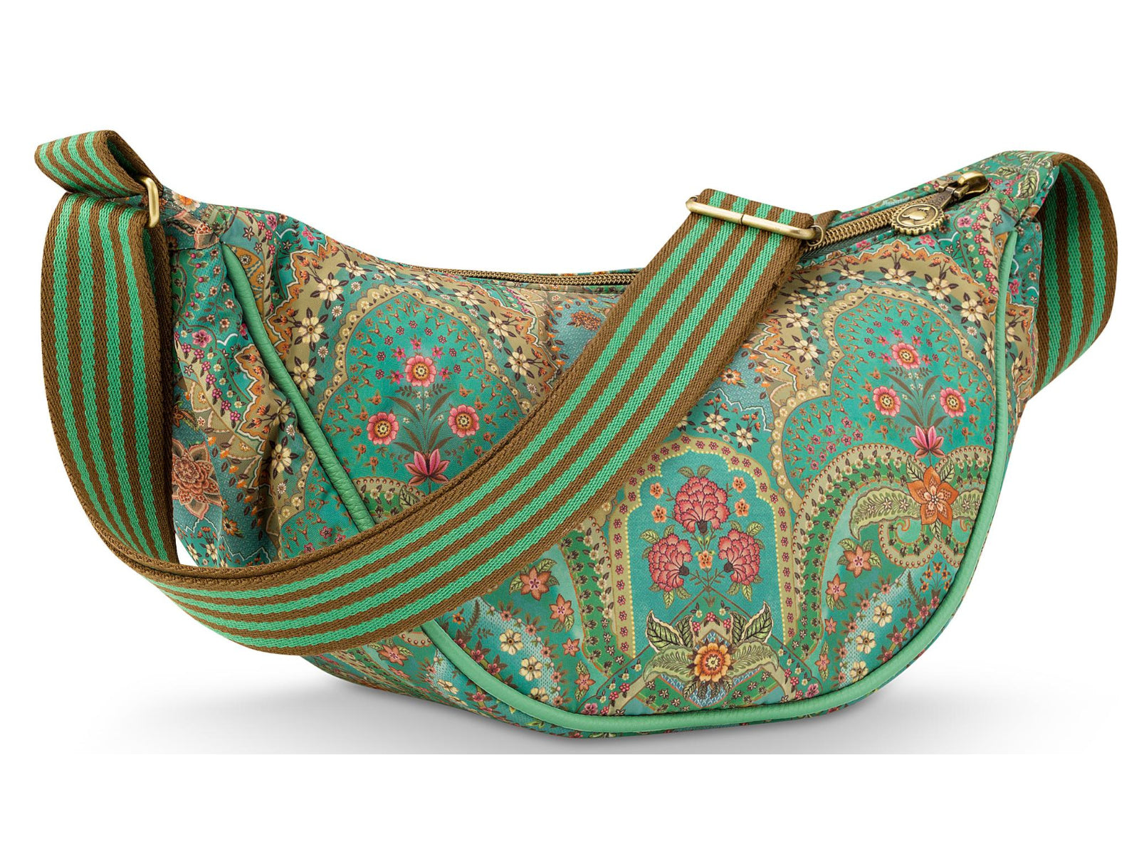 PIP STUDIO Freya Jabali Green Halbmond Umhängetasche 34x10x16cm Freisteller2