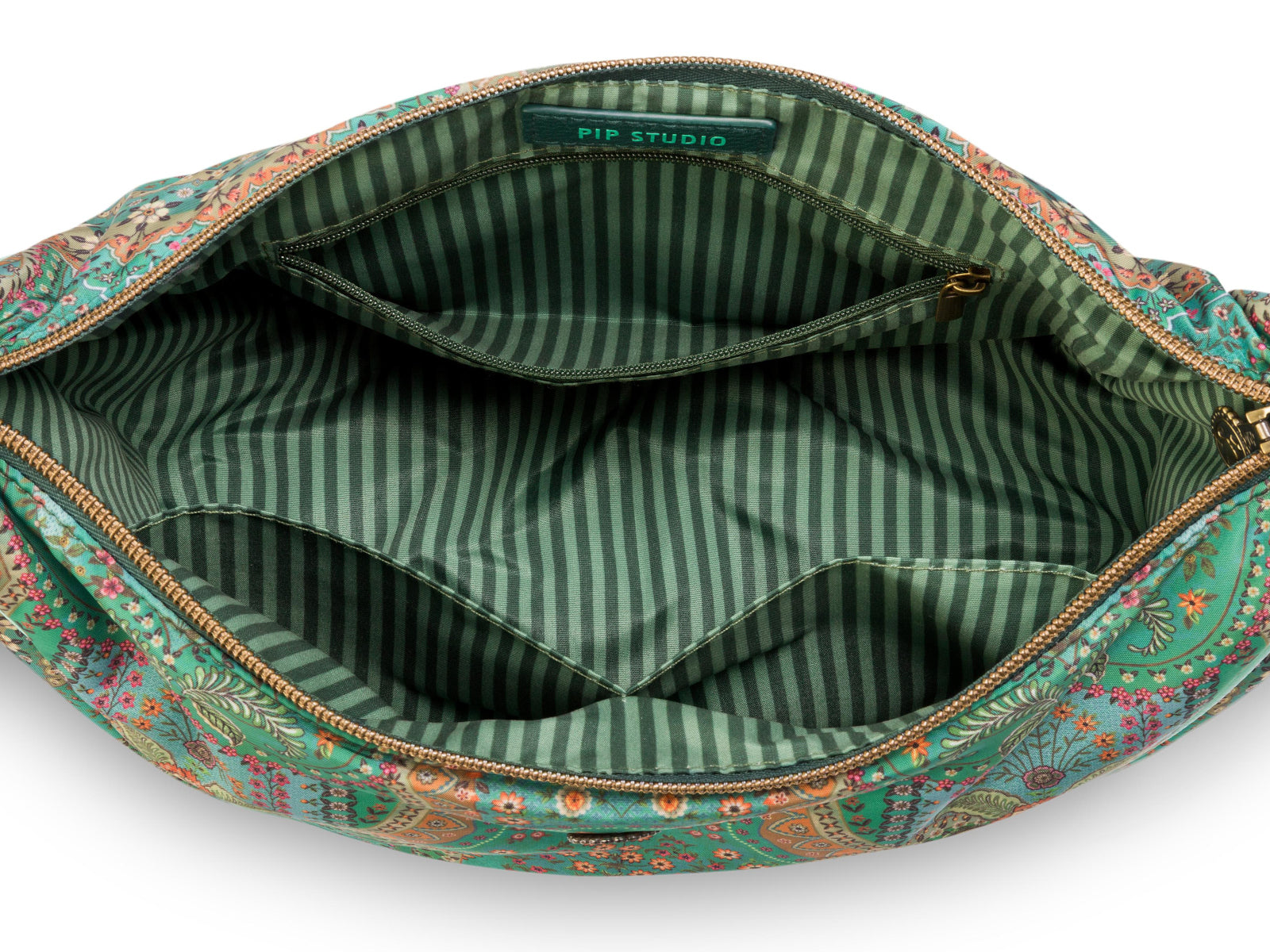 PIP STUDIO Freya Jabali Green Halbmond Umhängetasche 34x10x16cm Freisteller3