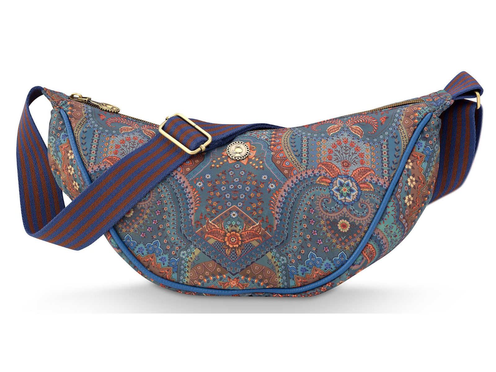 PIP STUDIO Freya Jabali Blue Halbmond Umhängetasche 34x10x16cm Freisteller1