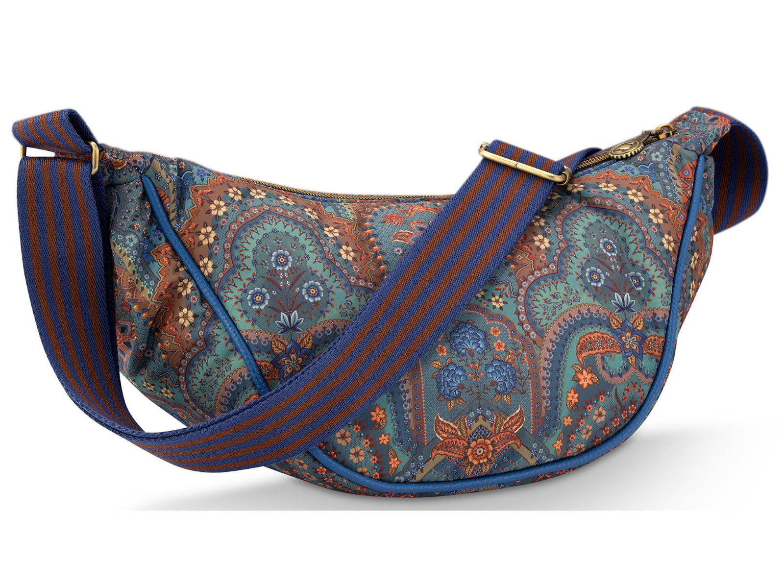 PIP STUDIO Freya Jabali Blue Halbmond Umhängetasche 34x10x16cm Freisteller2