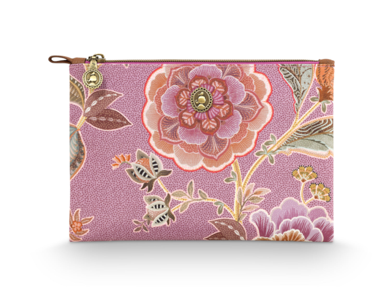 PIP STUDIO Charly Kosmetiktasche flach medium Matata lila 24x1x15.5cm Freisteller 1