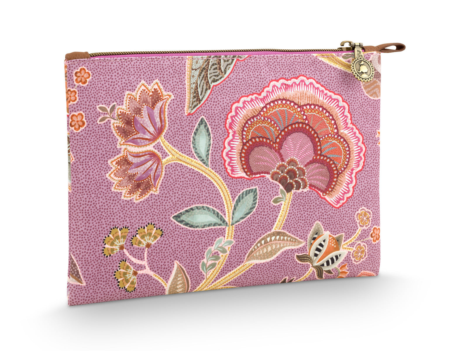 PIP STUDIO Charly Kosmetiktasche flach medium Matata lila 24x1x15.5cm Freisteller 2