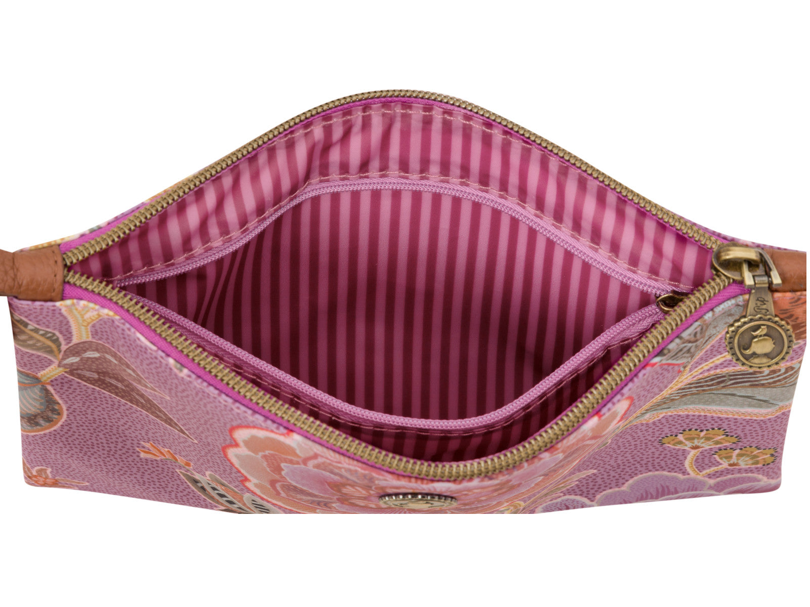 PIP STUDIO Charly Kosmetiktasche flach medium Matata lila 24x1x15.5cm Freisteller 3