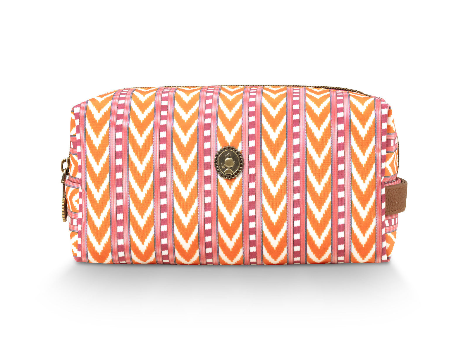 PIP STUDIO Coco Kosmetiktasche medium Samba Stripe orange 21,5x10x10,5cm Freisteller 1