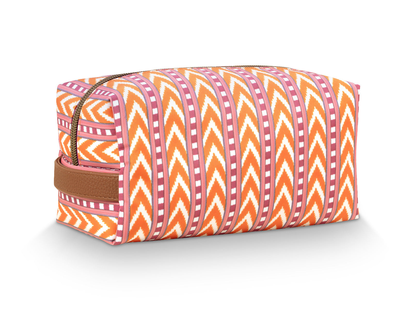 PIP STUDIO Coco Kosmetiktasche medium Samba Stripe orange 21,5x10x10,5cm Freisteller 2