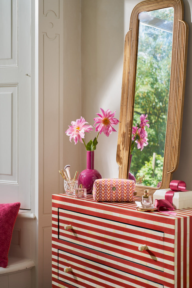 PIP STUDIO Coco Kosmetiktasche medium Samba Stripe orange 21,5x10x10,5cm Lifestyle 1