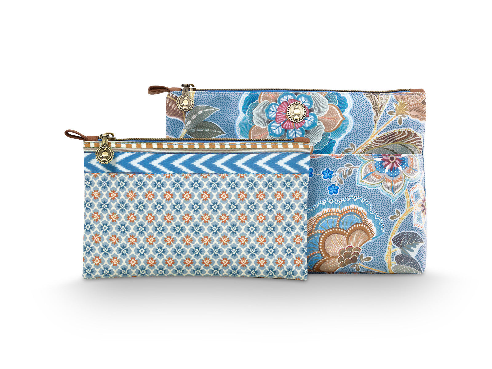 PIP STUDIO Caryn Kosmetiktasche Kombi Matata blau 26x7.5x18cm/22x1x13cm Freisteller 2