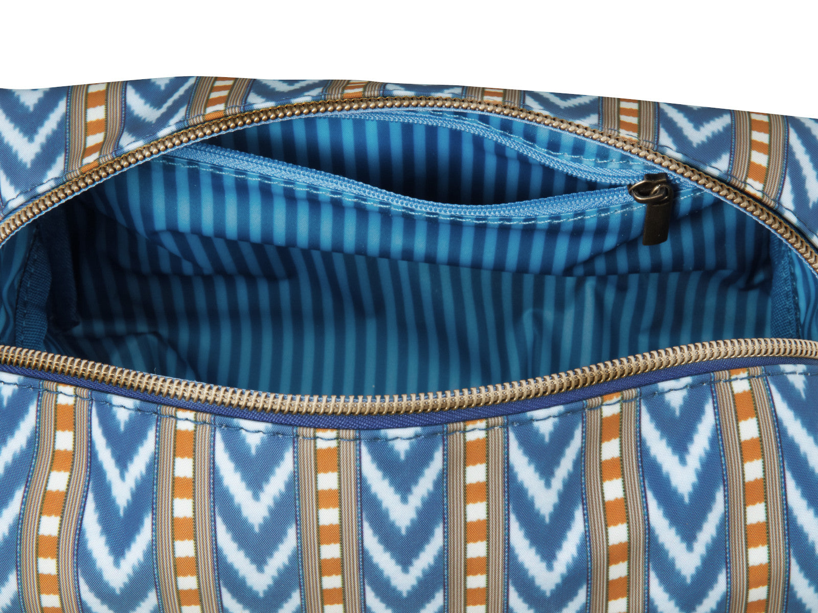 PIP STUDIO Coco Kosmetiktasche medium Samba Stripe blau 21,5x10x10,5cm Freisteller 3