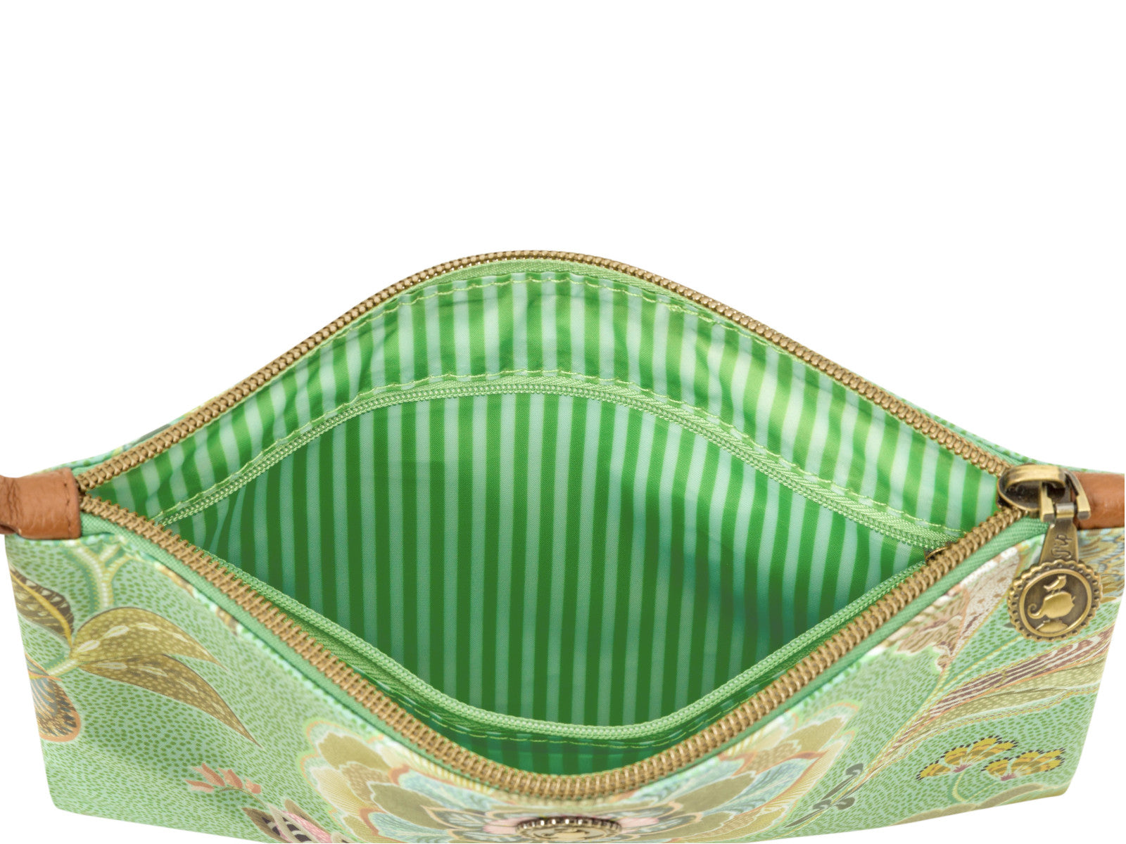 PIP STUDIO Charly Kosmetiktasche flach medium Matata grün 24x1x15.5cm Freisteller 3