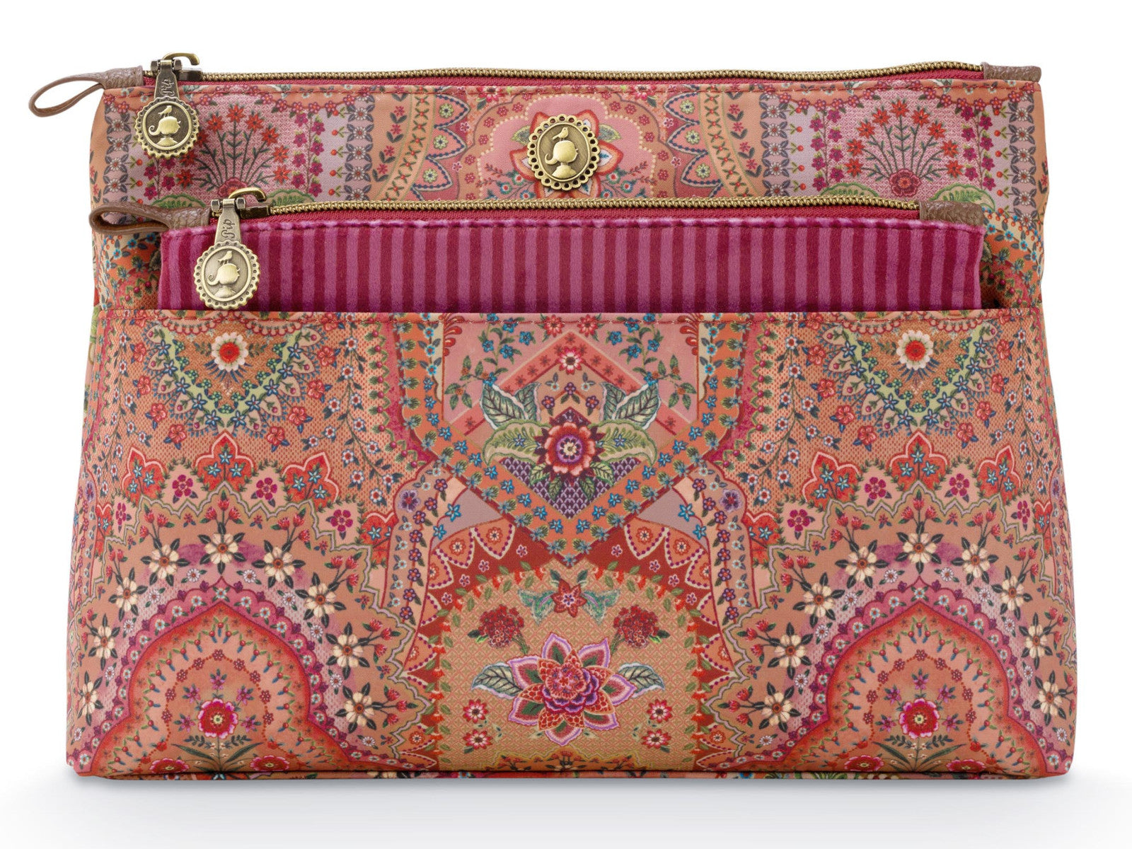 PIP STUDIO Caryn Kosmetiktasche Combi Jabali rot 26cm Freisteller 1