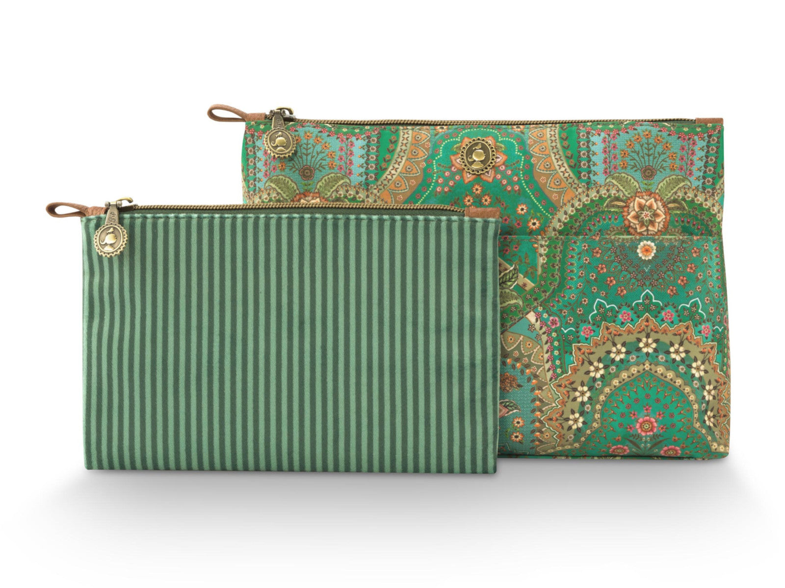 PIP STUDIO Caryn Kosmetiktasche Combi Jabali grün 26cm Freisteller 3