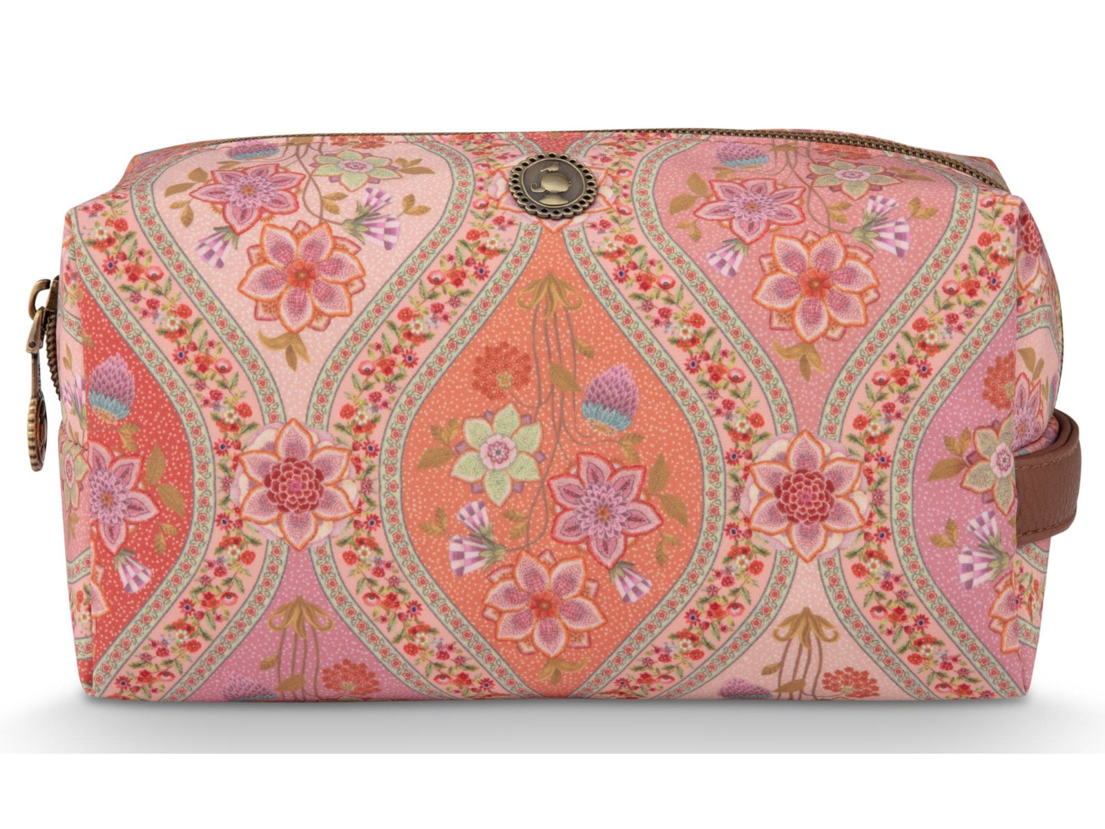 PIP STUDIO Coco Ornamento Orange Kosmetiktasche medium 21,5x10x10,5cm Freisteller1