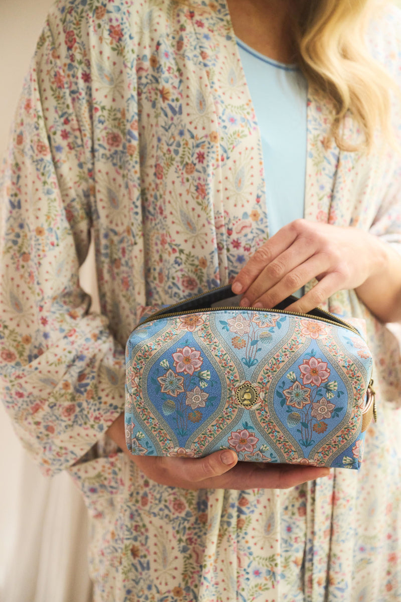 PIP STUDIO Coco Ornamento Blue Kosmetiktasche medium 21,5x10x10,5cm Lifestyle
